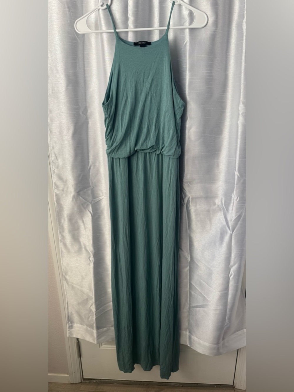 Forever 21 Teal Sleeveless Maxi Dress